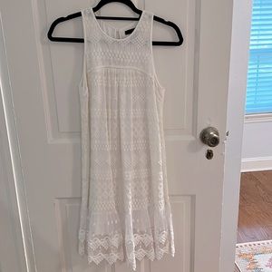 Lace Aqua mini dress